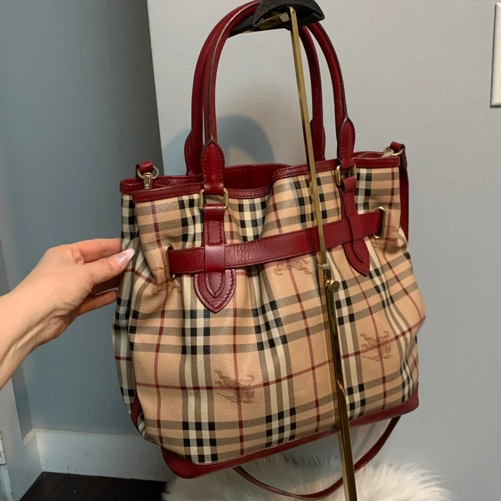 Authentic Burberry slouch 3 way bag